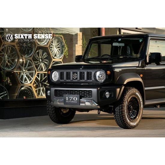 ジムニー JB74／JB64 スキットバ―(フロント用) JB74 ジムニーシエラ 艶消しブラック フロントバンパーパイプ スキッド