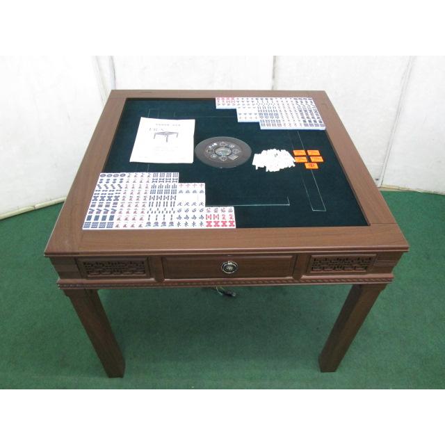 美品 全自動麻雀卓 28mm牌 木目調 FR-X 営業所止め(0312DH)8AE-33 