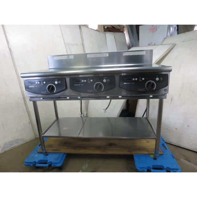 ホシザキ IH 3口コンロ HIH-333T12B-T 架台付 3相200V(0318BT ホシザキ IH 3口コンロ HIH-333T12B-T 架台付 3相200V(0318BT