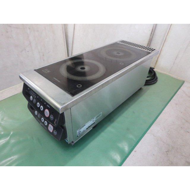 ホシザキ 卓上IHコンロ HIH-11RB 縦2口タイプ 業務用 単相200V(0325AI