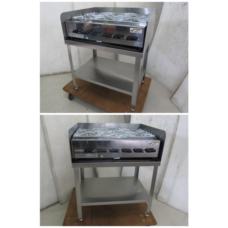 オザキ ガスコンロ 6口 LP 業務用 厨房機器 飲食店 店舗