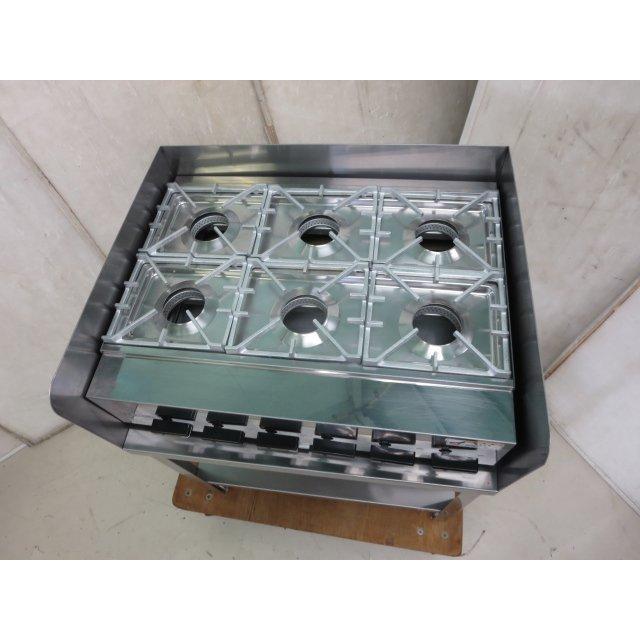 業務用ガスコンロ オザキ 型式：OZK6 3 年式：2018年