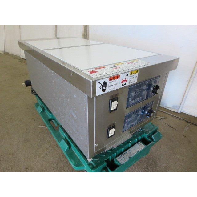ニチワ IH調理器 縦型2連 単相200V MIR-2.5WTSP(0416CI)8BY-13