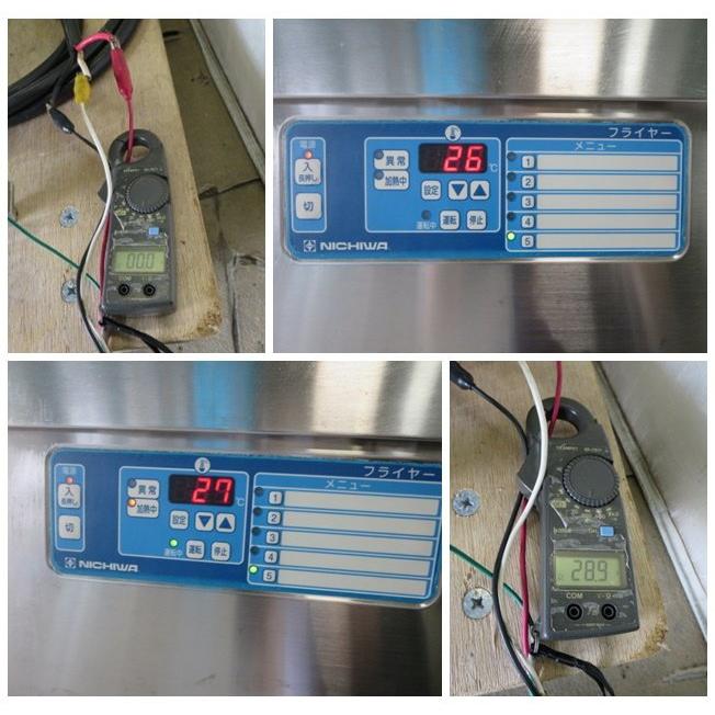 ≪yt1034ジ≫ ニチワ電機 電気フライヤー SEFD-27K？ 三相200V 2018年