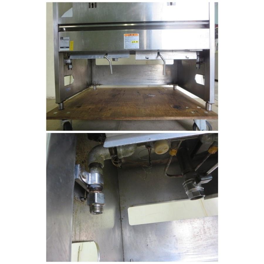 ▽タニコー 2槽式 ガスフライヤー 都市ガス NB-TGFL-87W 18L×2[0725AI