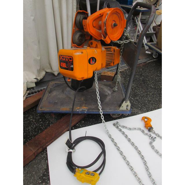 KITO キトー IBQ-T 電動チェーンブロック 【リライズ野田愛宕店】【店頭取引限定】【中古】※動作確認済み　管理番号：IT31EUNXOOYS 電気チェーンブロック | 株式会社キトー