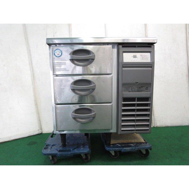 フクシマ 3引出しドロワー冷凍庫 銘板なし YDC-083FM2-R(0929AH)7CY-13 