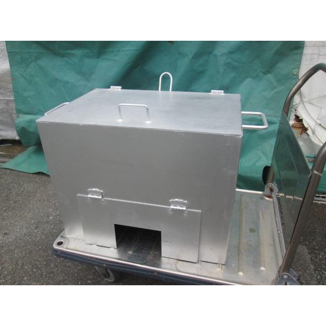 未使用 植平工業 焼き芋釜 LPガスコンロ用 玉砂利10kg付 業務用(1025BI