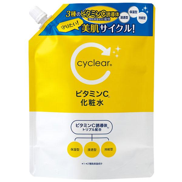 【２４個セット】【１ケース分】 熊野油脂 サイクリア ビタミンC 化粧水 詰替(500ml)×２４個セット　１ケース分【ori】 熊野油脂 cyclear サイクリア ビタミンC 化粧水 詰替 500ml 24本セット