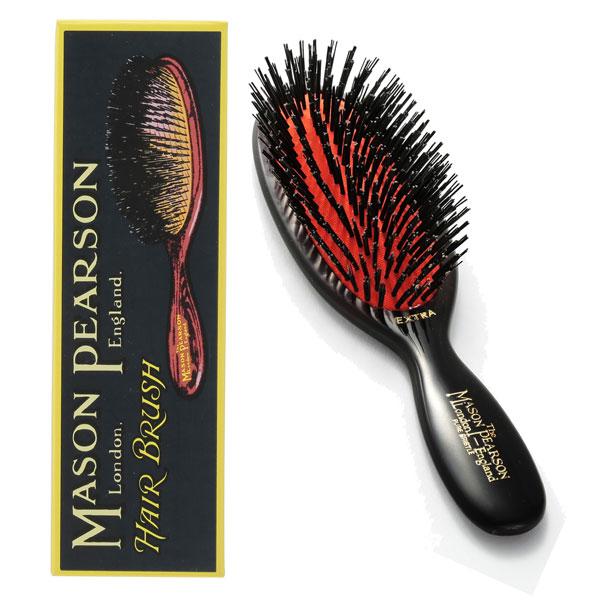 送料無料 メイソンピアソン ポケットエクストラブリッスル ダーク・ルビー（ヘアブラシ 硬質猪毛100） MASON PEARSON MAP