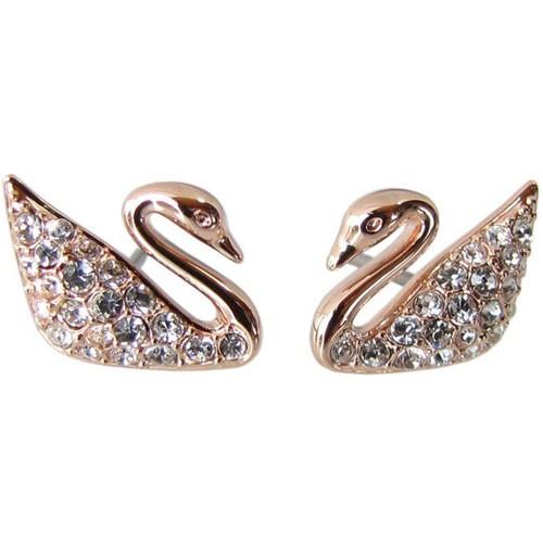並行輸入品 スワロフスキー #5144289 SWAN ピアス #ローズゴールド