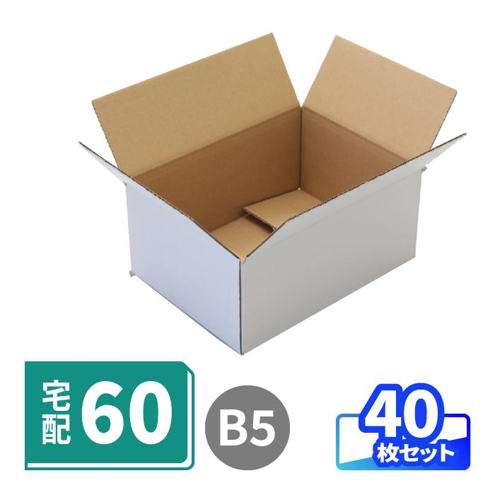 アースダンボール ダンボール 段ボール箱 60サイズ B5 宅配 発送 40枚