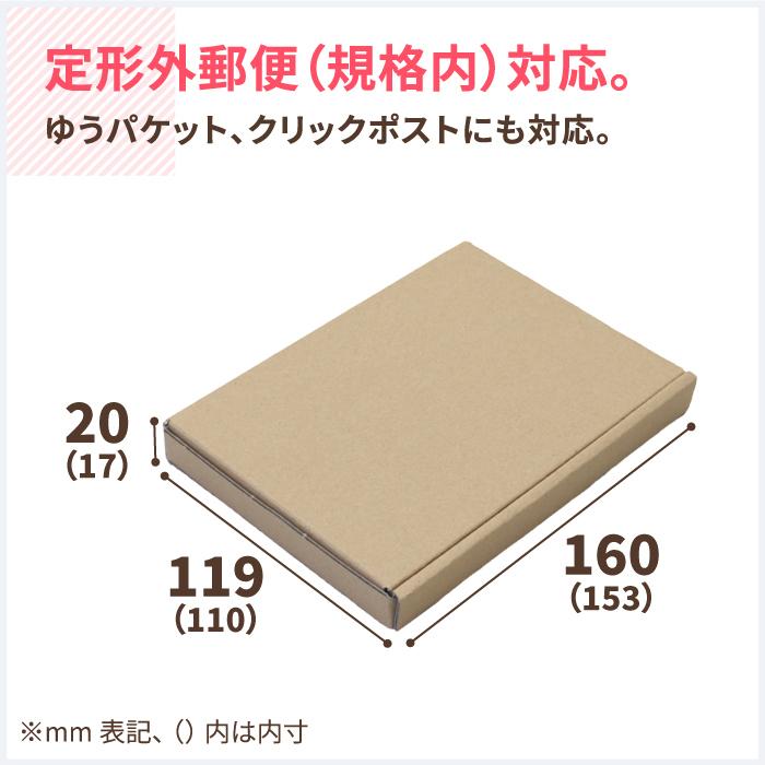 アースダンボール 定形外郵便 箱 ダンボール ダンボール箱 小型 A6