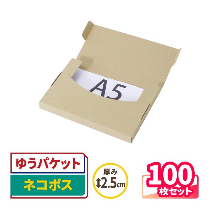 アースダンボール ネコポス ダンボール 段ボール箱 2.5cm A5 定形外