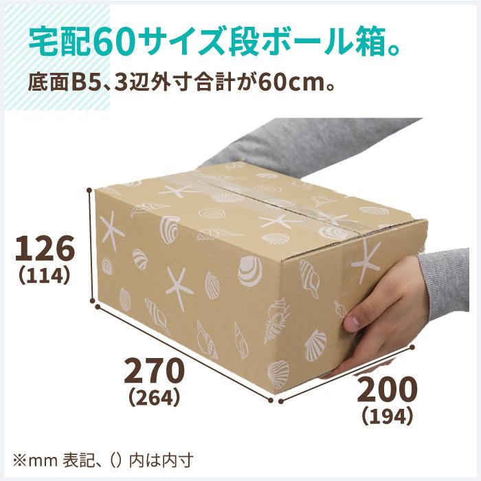アースダンボール ダンボール 段ボール箱 60サイズ B5 宅配 発送