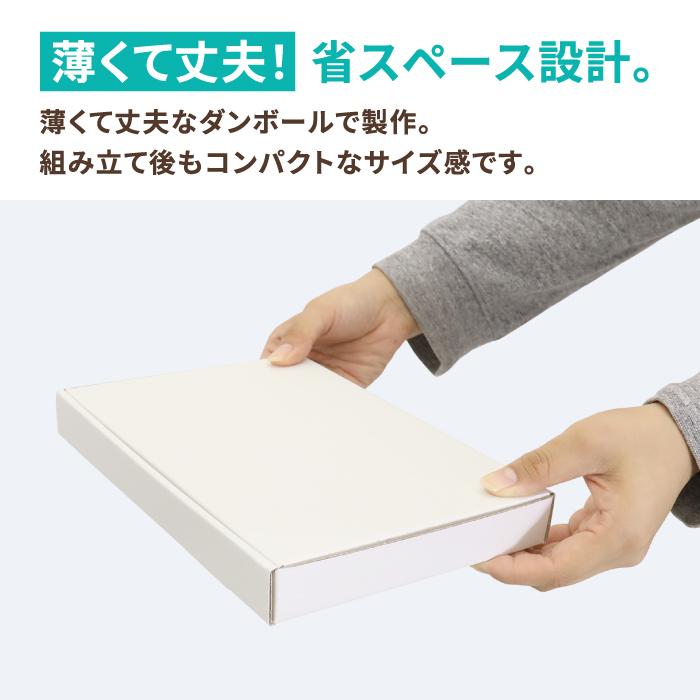 アースダンボール ネコポス 箱 3cm A5 発送 100枚 白 ｜223×157×26mm