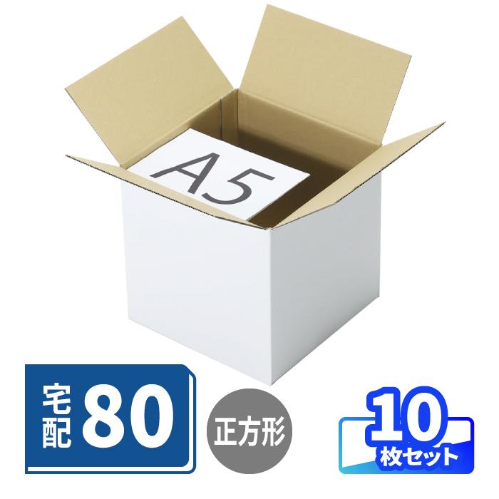 アースダンボール 立方体 ダンボール 80サイズ 10枚 ｜255×255×255mm