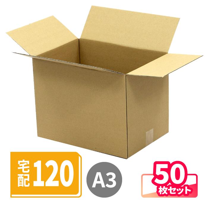 段ボール箱　260×250×140 新品　120枚 アースダンボール ダンボール 段ボール箱 120サイズ 引越 宅配 50枚