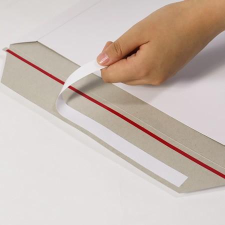 厚紙封筒 封筒 角2 A4 白 テープ付 ジッパー付 直輸入品 軽量 1束(400枚) ｜332×240mm（2722）_3