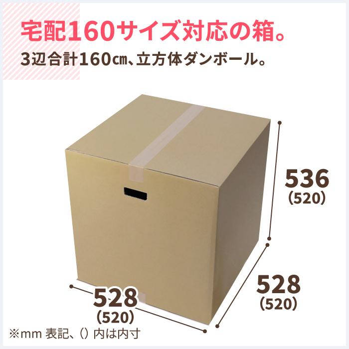 アースダンボール ダンボール 段ボール箱 160サイズ 引越 立方体 宅配