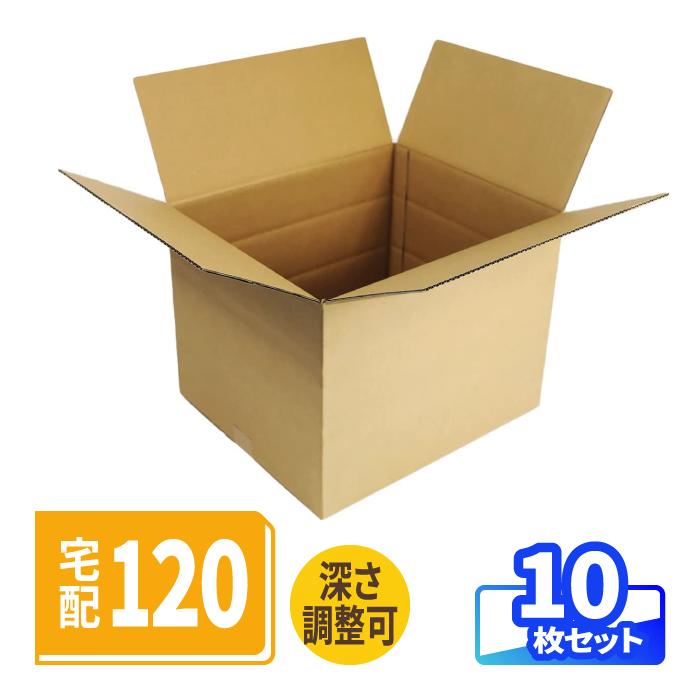 アースダンボール ダンボール 段ボール箱 120サイズ 引越 発送 10枚 深