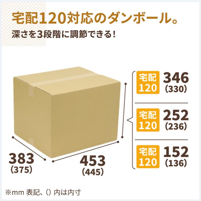 アースダンボール ダンボール 段ボール箱 120サイズ 引越 発送 10枚 深