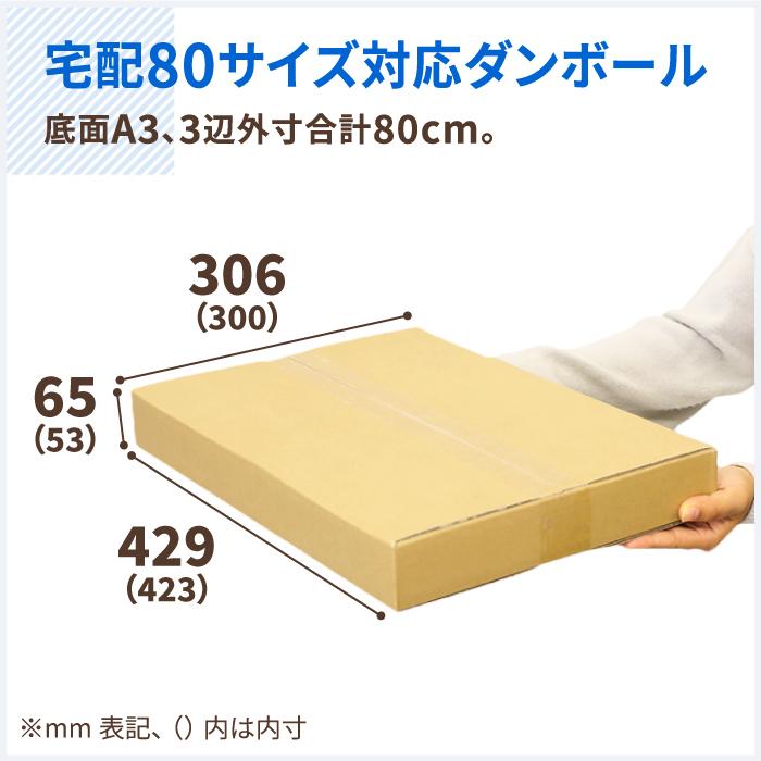 Seal限定商品 アースダンボールyahoo 店ダンボール 段ボール箱 80サイズ 宅配 80枚 広告入 317 224 144mm 52 Lpc Grp Com