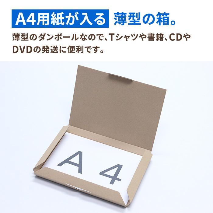 アースダンボール クリックポスト 箱 A4 レターパック 内箱 300枚