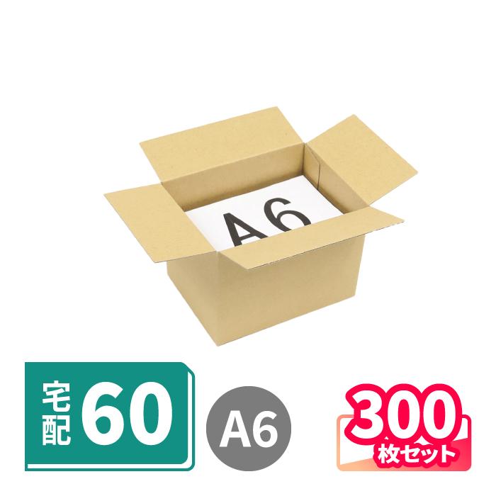 アースダンボール ダンボール 段ボール箱 40サイズ A6 宅配 発送 300枚