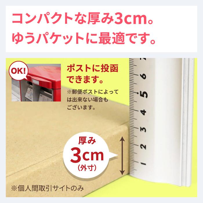 ダンボール 段ボール箱 B5 ゆうパケット 3センチ 発送  200枚 ｜270×270×27mm（5702）｜bestcarton-shop｜06