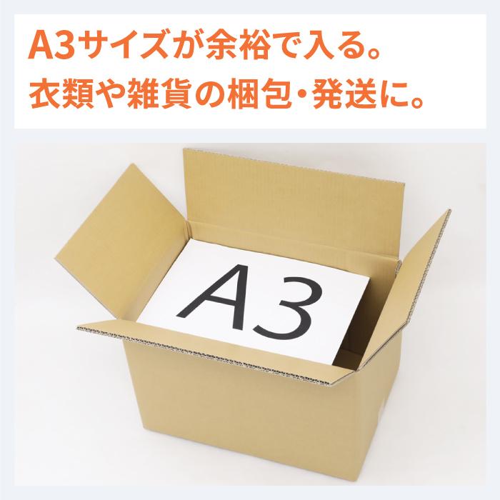 アースダンボール ダンボール 段ボール箱 120サイズ 引越し A3 宅配 箱