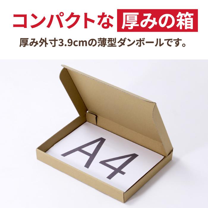 アースダンボール ゆうパケットポスト 箱 ダンボール A4 60サイズ 発送
