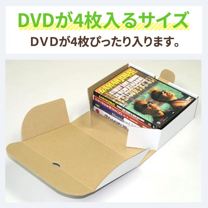 アースダンボール ダンボール 段ボール箱 白 宅配 50 サイズ DVD 組立