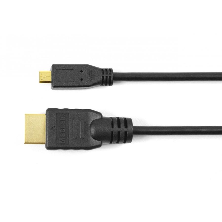 MacLab. Micro HDMI to HDMI ( タイプD to タイプA ) 変換 ケーブル 3m ブラック オス 4k ver 1.4 | 変換 アダプタ GoPro などに 3.0m |L｜bestclick｜05