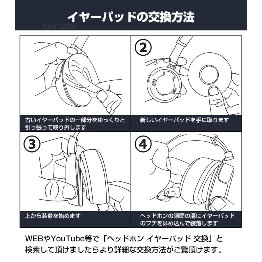 ヘッドホン 交換用 イヤーパッド 直径 55mm トップブランドでも採用