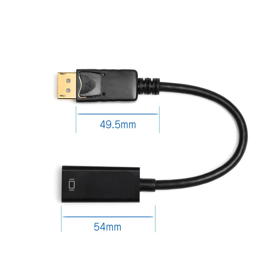 MacLab. DisplayPort HDMI 変換アダプタ ディスプレイポート HDMI ケーブル テレビ 接続 4K 音声 対応 20cm BC-DPH22BK |L｜bestclick｜07