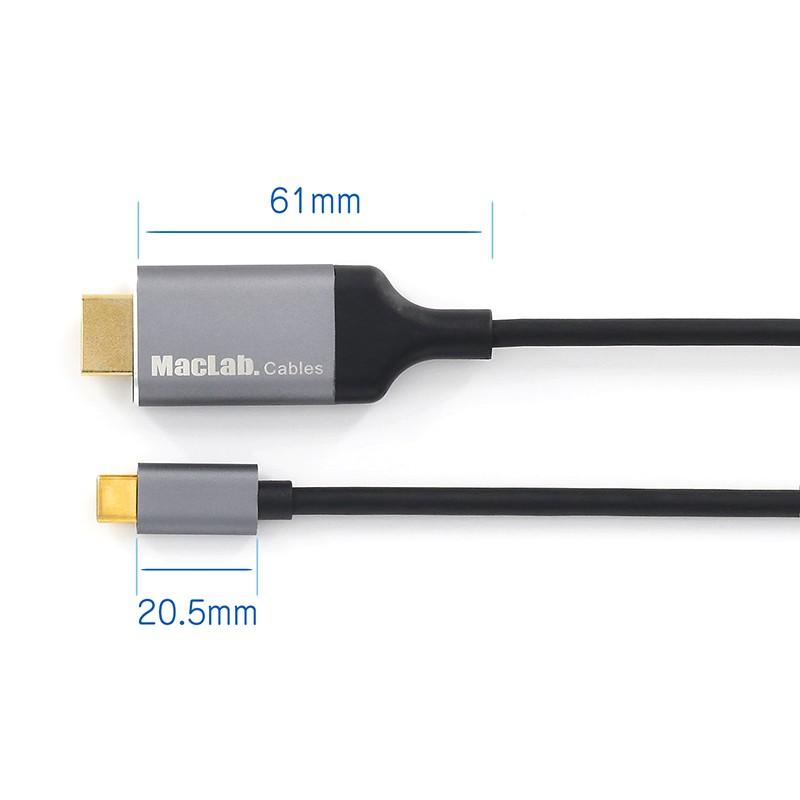 ケーブル HDMI タイプC TypeC 変換アダプター 1.8m MacLab. 4K 60Hz HDR対応 1年保証 USB HDMIケーブル USB-C Type-C Cタイプ C to コネクタ |L｜bestclick｜07