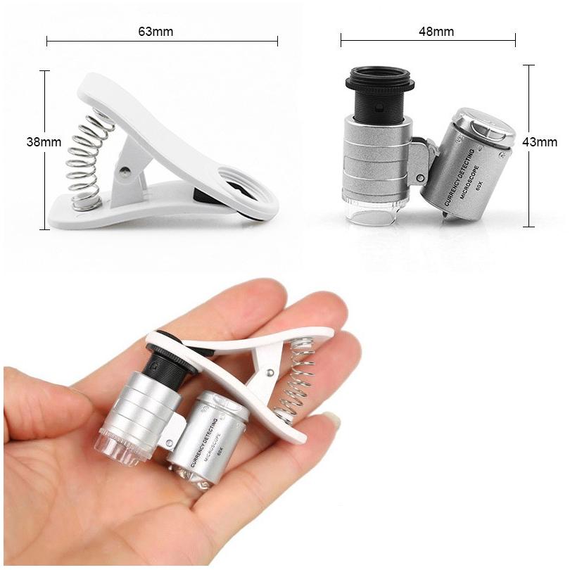 スマホ 顕微鏡 ルーペ 拡大鏡 クリップ式 60倍 拡大 マイクロスコープ 虫眼鏡 Ledライト Uvライト付き スマートフォン アクセサリー L P0716 ベストクリック Yahoo 店 通販 Yahoo ショッピング