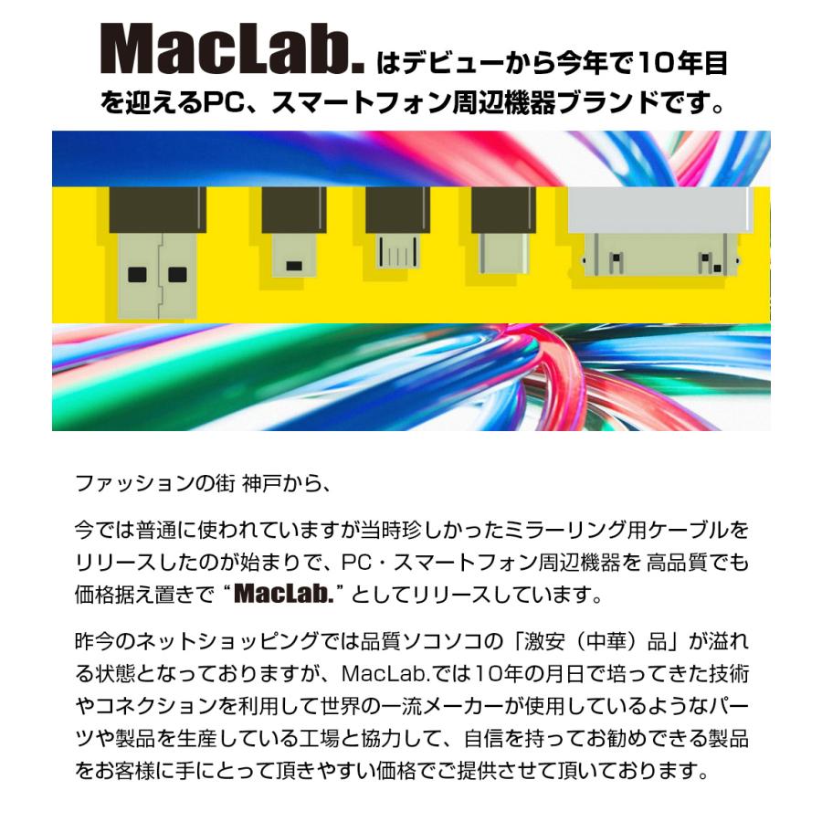MacLab. USB Type-C Displayport 変換ケーブル 2.0m 8K 60Hz対応 1年保証 HDR HDCP ディスプレイポート アダプター USB-C タイプC Cタイプ C to コネクタ |L｜bestclick｜03