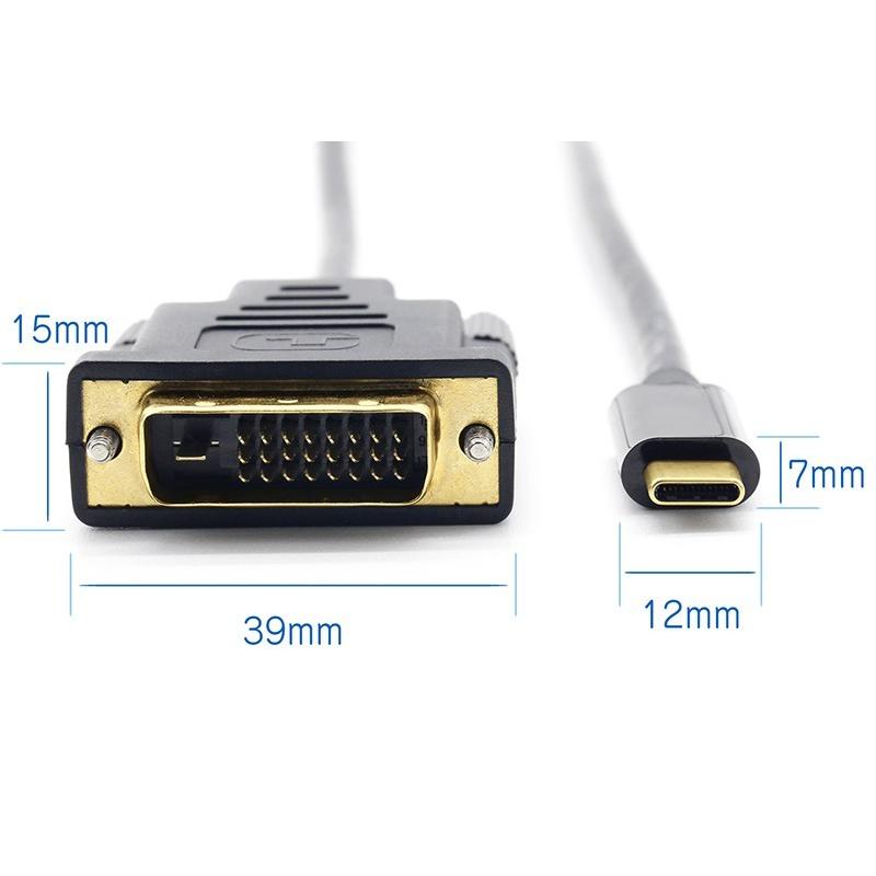 ケーブル タイプC TypeC DVI-D 変換アダプター 3m 3.0m MacLab. 1080p 60Hz対応 1年保証 USB DVIケーブル USB-C Type-C Cタイプ C to コネクタ |L｜bestclick｜05