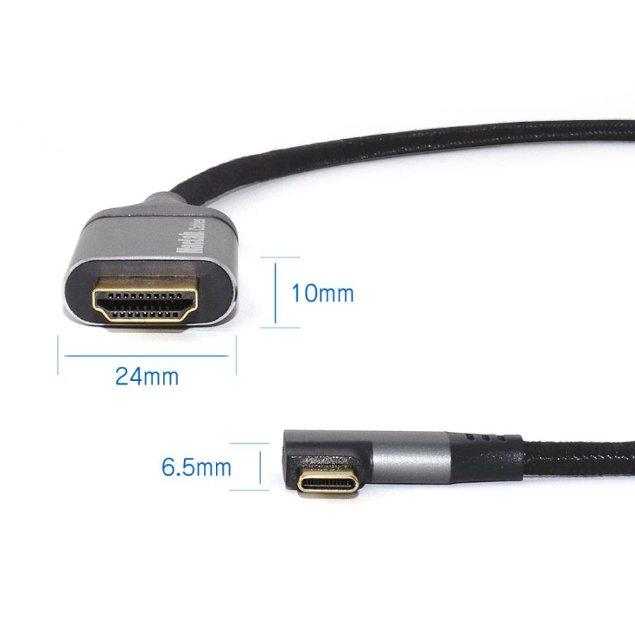 MacLab. USB Type-C HDMI変換ケーブル 5m 1年保証 タイプC L型 変換アダプター HDR 4K 60Hz対応 USB-C Cタイプ C to コネクタ 5.0m BC-UCH250LGR |L｜bestclick｜09