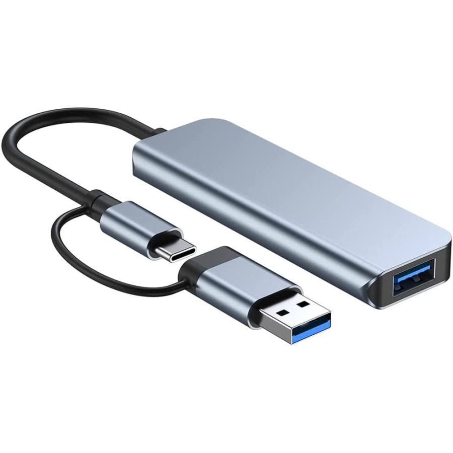 無料サンプルOK USBハブ Type-Cハブ 両用 microSD 変換ケーブル アダプタ mac USB3.0 タイプC USB2.0 変換 |L  surface Android ノートPC SDカードリーダー 5in1 Chromebook USBハブ