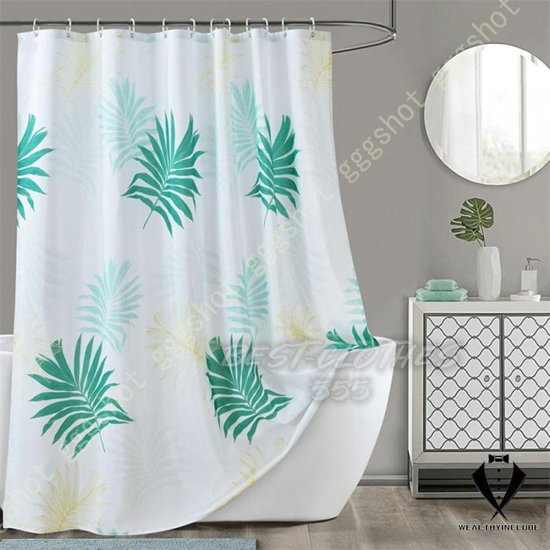 シャワーカーテン リング付き 185*185 120*200 おしゃれ 耐水型 取付簡単 カフェカーテン 幾何パターン ポリエステル繊維 高級