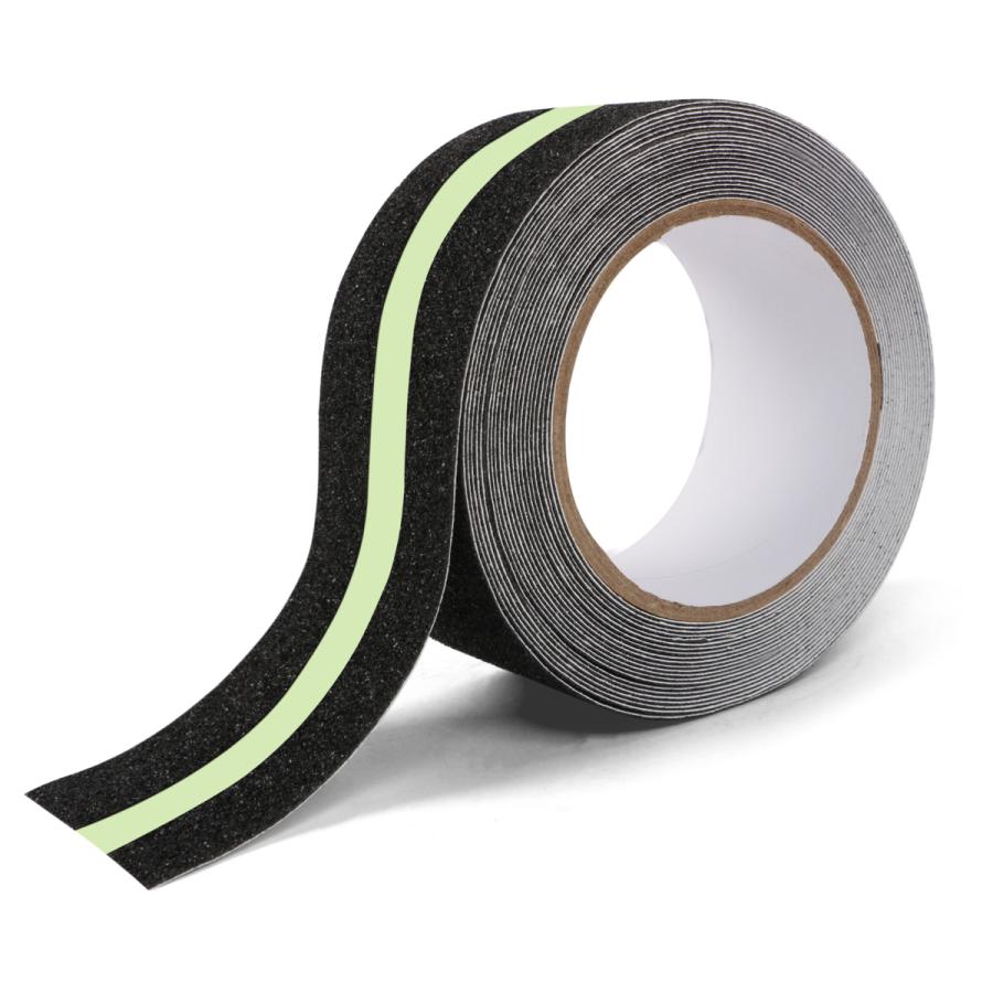Aoling 蛍光テープ 蓄光テープ 20mmx5m 屋外 防水 緑 反射テープ コンクリート ビニールテープ 蛍光 高輝度 残光機能 夜光