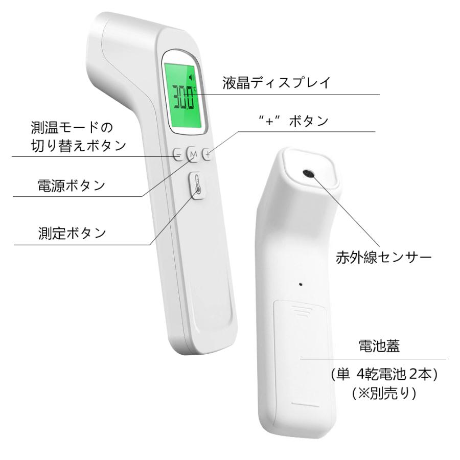 温度計 非接触温度計 赤外線【日本仕様】1秒測定 1年保証 32回記録  快速衛生 瞬間Pi おでこ 瞬間測定  携帯便利 軽量 あすつく対応 BESTEK｜bestek｜13