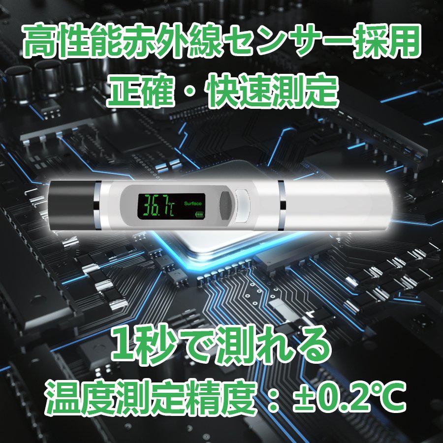 温度計 非接触型温度計 赤外線 1秒測定 32回記録 快速衛生 携帯便利