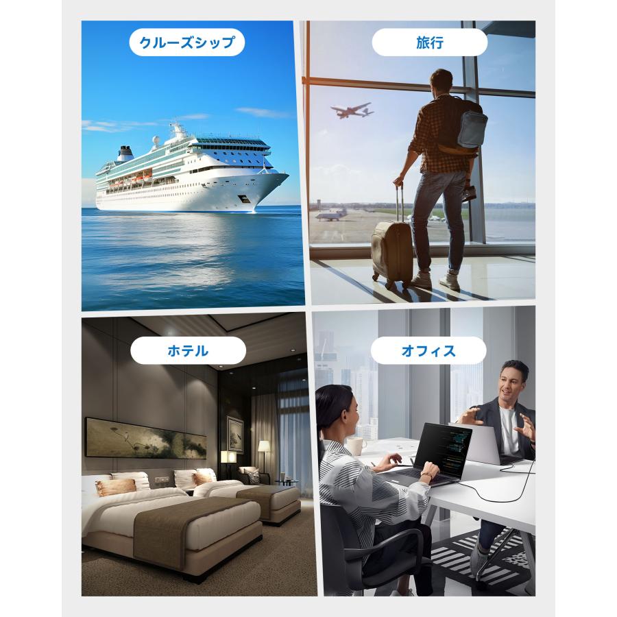 BESTEK 海外旅行用 変圧器 250W 海外 コンセント 変換プラグ BF A O
