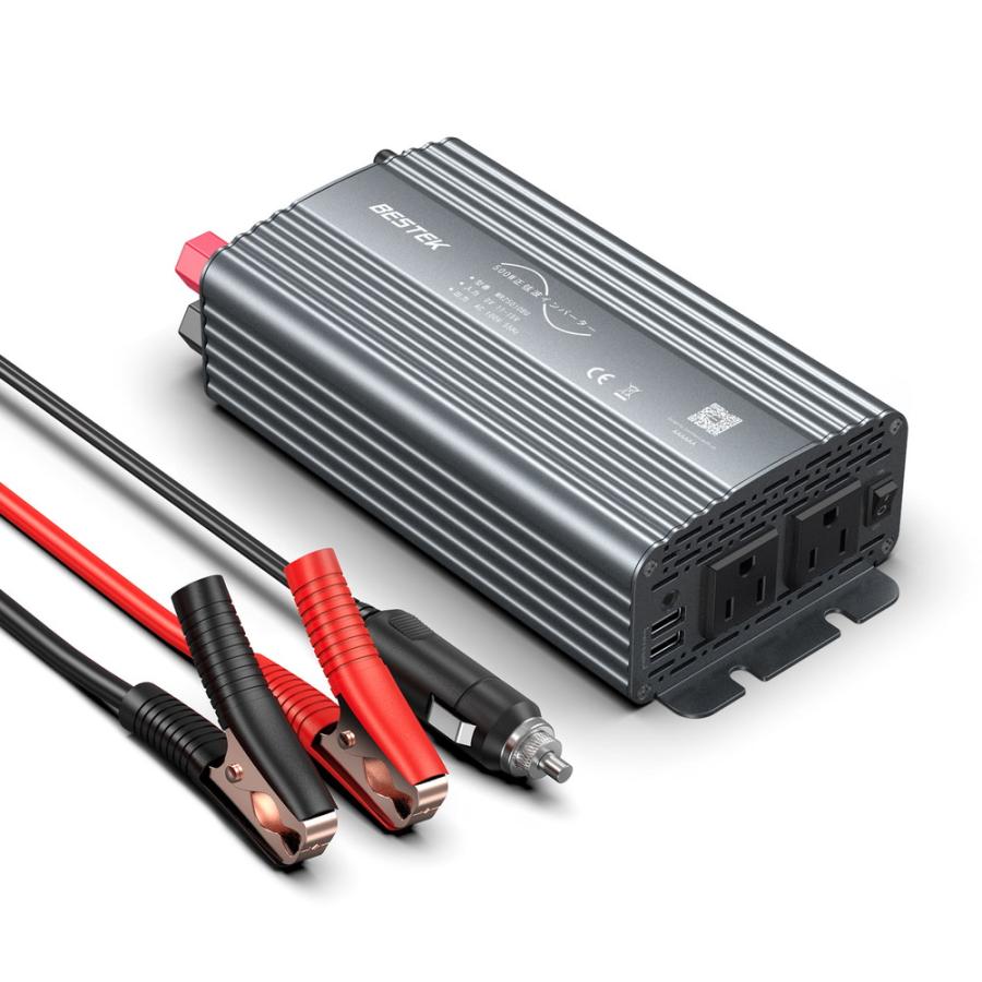 カーインバーター 正弦波 500W 車載充電器 保護機能 AC DC 2口 DC12VAC100Vに変換 12V車対応 バッテリー接続コード付き MRZ5010BU_GY :MRZ5010BU-GY:BESTEK - 通販 - Yahoo!ショッピング カーインバーター 正弦波 500W 車載充電器 保護機能 AC DC 2口 DC12VAC100Vに変換 12V車対応 バッテリー接続コード付き MRZ5010BU_GY :MRZ5010BU-GY:BESTEK - 通販 - Yahoo!ショッピング
