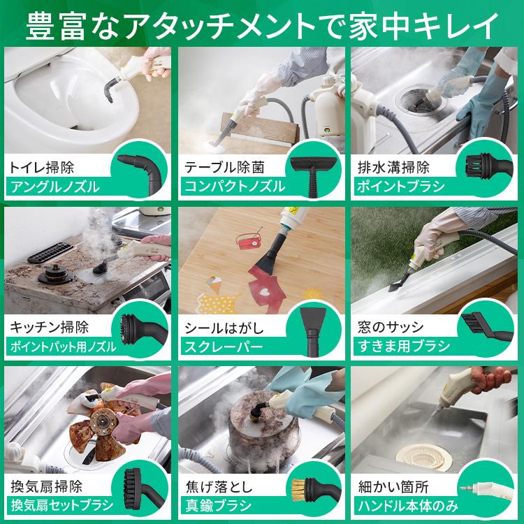 スチームクリーナー ハンディ アイリスオーヤマ 除菌 スチーム 掃除 洗浄 クリーナー  家庭用 キッチン お風呂 コンロ 掃除用品 大掃除 STM-305R-C