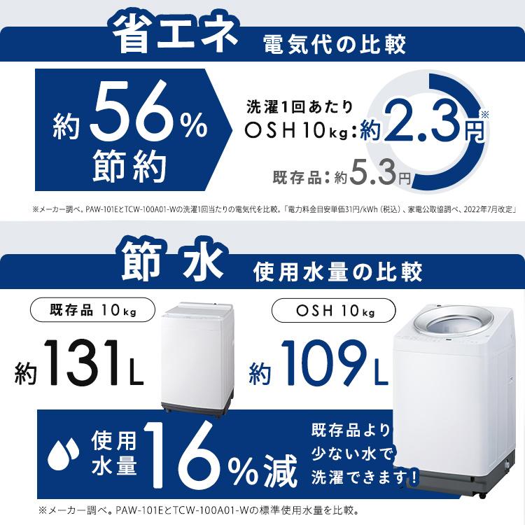 IRIS OHYAMA 洗濯機 10キロ 10kg OSH オッシュ 縦型 一人暮らし IRIS OHYAMA 洗濯機 10キロ 10kg OSH オッシュ 縦型 一人暮らし
